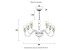 Подвесная люстра Crystal Lux SILVESTRO SP12 AMBER