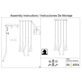 Потолочное основание Mantra Modular Light Florones 9387