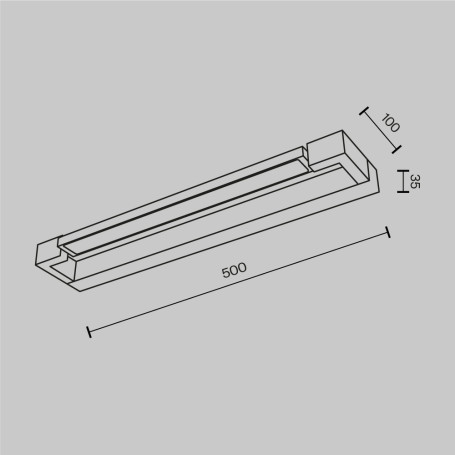 Настенный светильник Maytoni Mirror Beam MIR002WL-L8B4K