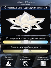 Потолочная светодиодная люстра Natali Kovaltseva High-Tech Led Lamps 82020