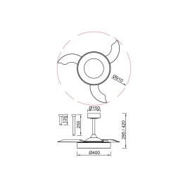 Люстра-вентилятор Mantra NISEKO FAN S 9012