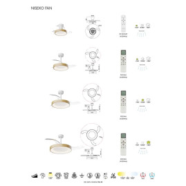 Люстра-вентилятор Mantra NISEKO FAN S 9012