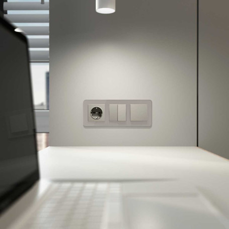 Выключатель одноклавишный (дымчатый) W1210004/ a069447