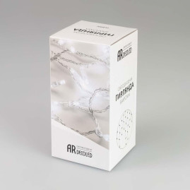 Уличная светодиодная гирлянда Ardecoled бахрома 230V холодный белый ARD-Edge-Classic-2400X600-Clear-88Led-Pulse White 034918