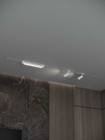 Встраиваемая однофазная трековая система Hesby Lighting Skylite №5 со светильниками HSBL_kompl_S005_VI2W4K