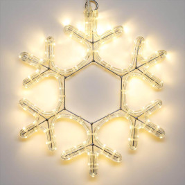 Светодиодная фигура Ardecoled Снежинка ARD-Snowflake-M7-450X375-126Led Warm 025315