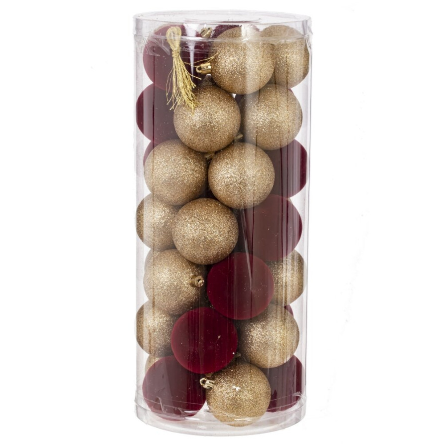 Набор из 35шт Украшение новогоднее &quot;Шар&quot;, D 6 см, L16 W16 H36 см