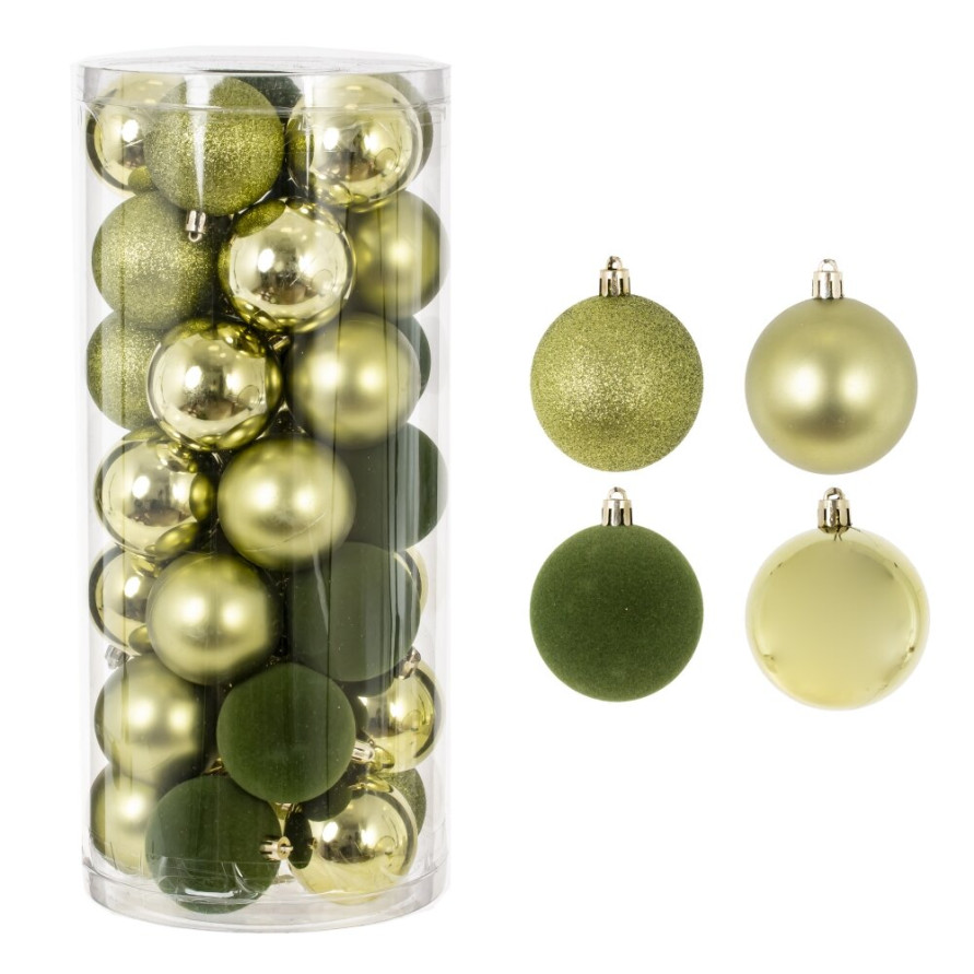 Набор из 35шт Украшение новогоднее &quot;Шар&quot;, D 6 см, L16 W16 H36 см