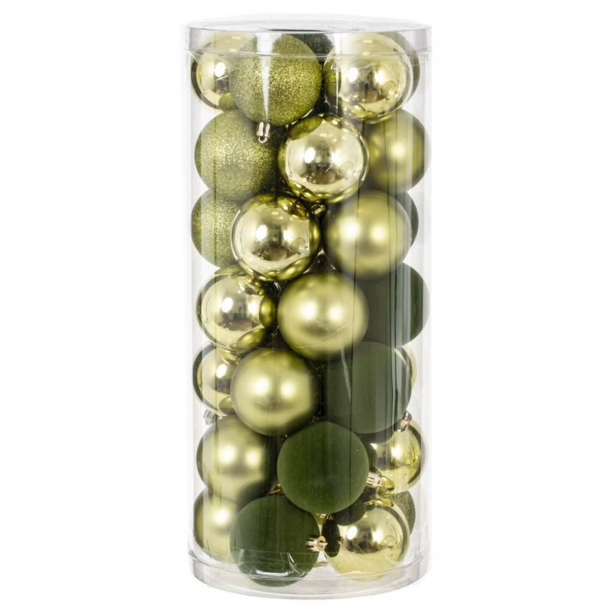 Набор из 35шт Украшение новогоднее &quot;Шар&quot;, D 6 см, L16 W16 H36 см