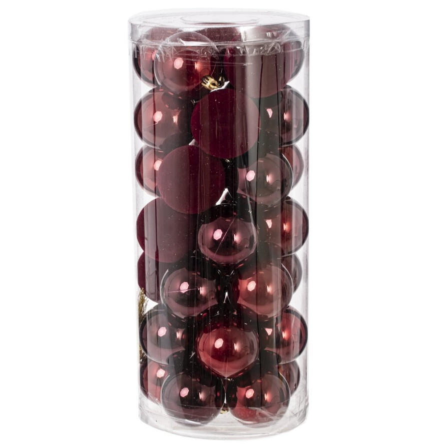 Набор из 35шт Украшение новогоднее &quot;Шар&quot;, D 6 см, L16 W16 H36 см