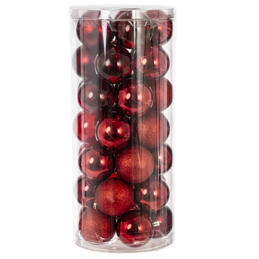 Набор из 35шт Украшение новогоднее &quot;Шар&quot;, D 6 см, L16 W16 H36 см