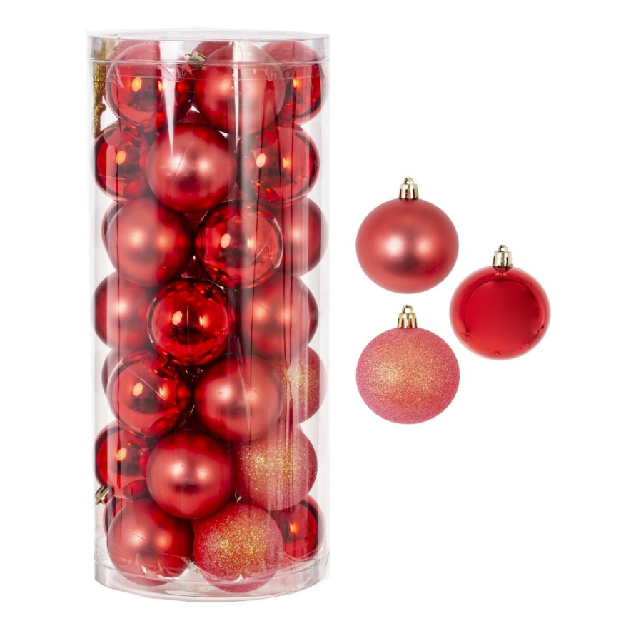 Набор из 35шт Украшение новогоднее &quot;Шар&quot;, D 6 см, L16 W16 H36 см