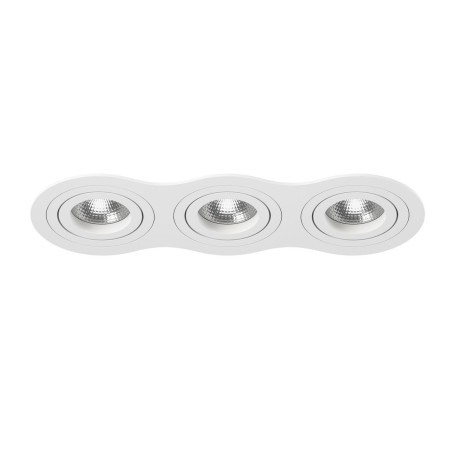 Комплект из светильника и рамки Lightstar Intero 16 (217636+217606+217606+217606) i636060606