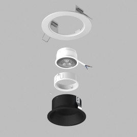 Комплект со светильником Lightstar Domino Round (214616+214607+214006) D61607WMOD