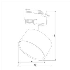Трековый светильник TK Lighting 4397 Tracer White