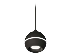 Комплект подвесного светильника Ambrella light Techno Spot XP1102001 SBK/PBK черный песок/черный полированный (A2302, C1102, N7011)
