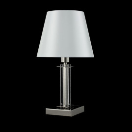 Настольная лампа Crystal Lux Nicolas LG1 Nickel/White