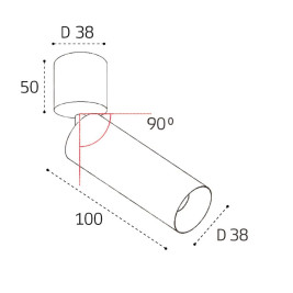 Потолочный светильник Italline IT02-023 black 3000K