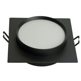 Светильник встраиваемый Feron DL506 потолочный GX53 черный круг 51357