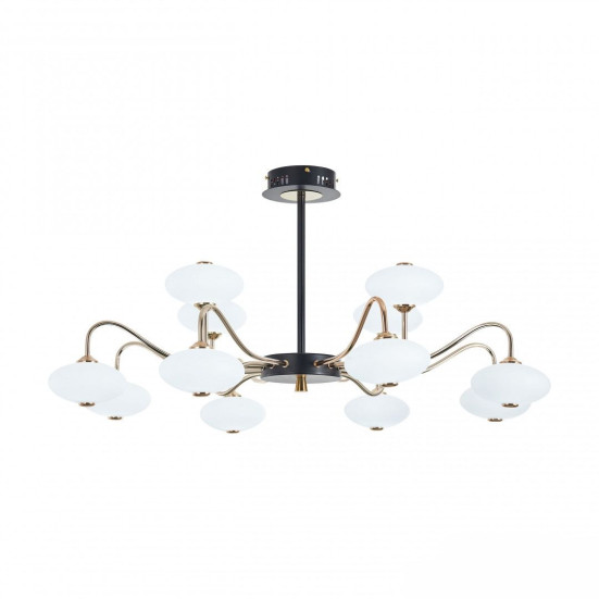 Потолочная светодиодная люстра Arte Milano Neapol73908 273908/12 BK/GD