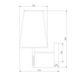 Бра Eurosvet Milazzo 60137/1 золото