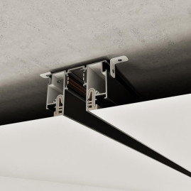 Шинопровод для монтажа в натяжной потолок 3м (CLAMP) Novotech Flum Clamp For Novotech 135328