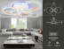 Потолочная светодиодная люстра Ambrella light Acrylica Original FA9528