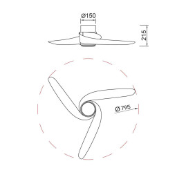 Люстра-вентилятор Mantra GROENLAND 9061