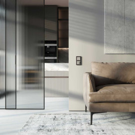 Выключатель двухклавишный с подсветкой (дымчатый) W1220104/ a069457