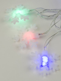 Светодиодная гирлянда Uniel Снежинки 220V разноцветный ULD-S0700-050/DTA MULTI IP20 SNOWFLAKES-3 07936