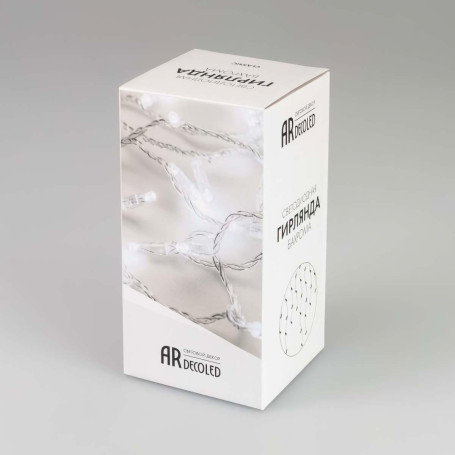 Уличная светодиодная гирлянда Ardecoled бахрома 230V холодный белый ARD-Edge-Classic-2400X600-White-88Led-Pulse White 034917