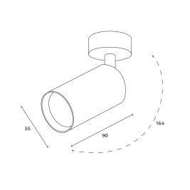 Точечный светильник Hesby Lighting Hesby Focus IP20, 35Вт, GU10, белый HSBL_0090
