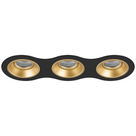 Комплект из светильников и рамки Lightstar Domino Round (214637+214603+214603+214603) D637030303