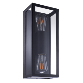 Уличный настенный светильник Arte Lamp Belfast A4569AL-2BK
