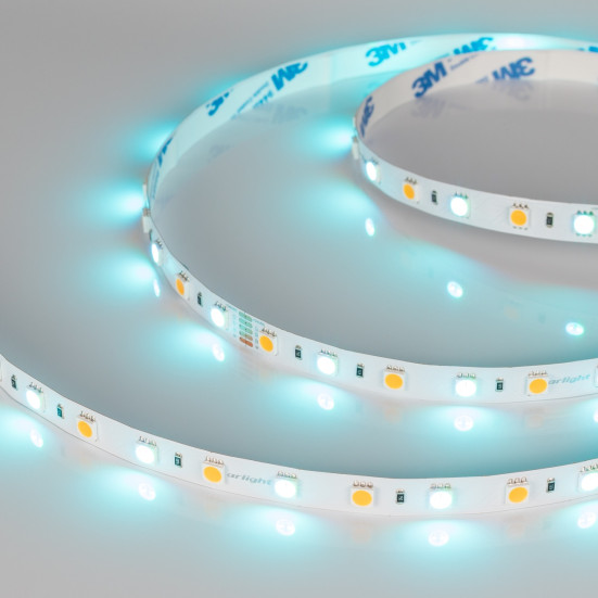 Светодиодная лента RT-B60-10mm 24V RGBW-Warm (14.4 W/m, IP20, 5m) Arlight 018327(3)