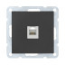Розетка телефонная RJ-12 LK Studio LK60 черный бархат 865508-1