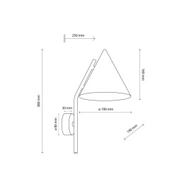 Настенный светильник TK Lighting CONO BROWN a070964