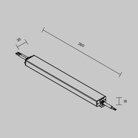 Источник напряжения PSL023 24В 60Вт IP67 Maytoni Led Strip 822010