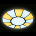 Потолочный светодиодный светильник Ambrella light Orbital Parrus FP2313L WH 114W D480