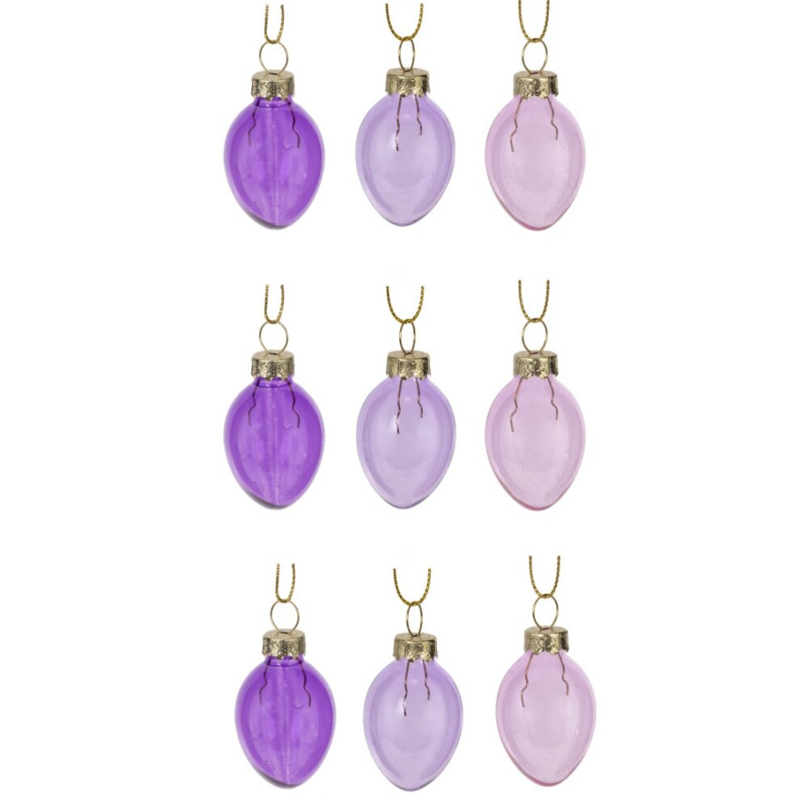 Набор из 9-ти изделий декоративных подвесных &quot;Яйцо пасхальное&quot; (3*4), L8 W8 H8,5 см