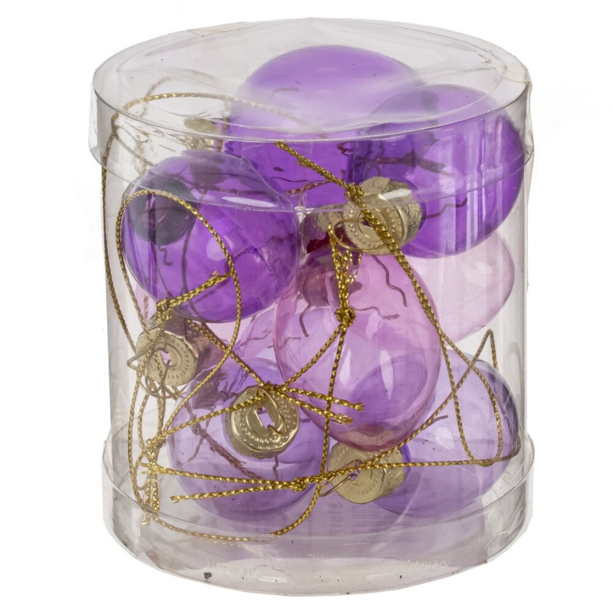 Набор из 9-ти изделий декоративных подвесных &quot;Яйцо пасхальное&quot; (3*4), L8 W8 H8,5 см