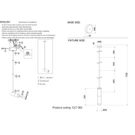 Плафон Crystal Lux CLT 060_00 BL