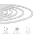 Комплект светодиодного НЕОНа Apeyron 220В, 6Вт/м, 300лм/м, 4000К, smd 2835, 144д/м, круглый, d=14, 10м, IP65 (сетевой шнур, заглушка, крепеж - 10шт) 1
