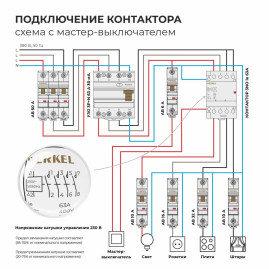 Контактор модульный 63 A 4NO (3 модуля) Werkel W943M63O 4690389212130