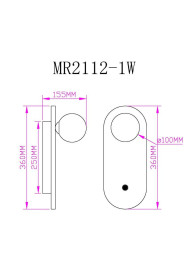 Бра MyFar Juliet MR2112-1W-60874