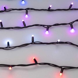 Уличная светодиодная гирлянда Ardecoled нить 24V разноцветная ARD-String-Pro-10000-Black-95Led-Milk-Live RGBW-DMX 031755