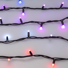 Уличная светодиодная гирлянда Ardecoled нить 24V разноцветная ARD-String-Pro-10000-Black-95Led-Milk-Live RGBW-DMX 031755