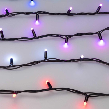 Уличная светодиодная гирлянда Ardecoled нить 24V разноцветная ARD-String-Pro-10000-Black-95Led-Milk-Live RGBW-DMX 031755