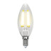 Набор светодиодных ламп филаментная Uniel E14 7,5W 3000K прозрачная LED-C35-7,5W/WW/E14/CL GLA01TR UL-00008081