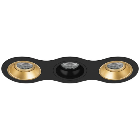 Комплект из светильников и рамки Lightstar Domino Round (214637+214603+214607+214603) D637030703